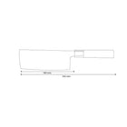 Japansk kockkniv – 18 cm precisionsblad