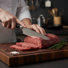 Japansk hamrad kockkniv – 20 cm precisionsblad