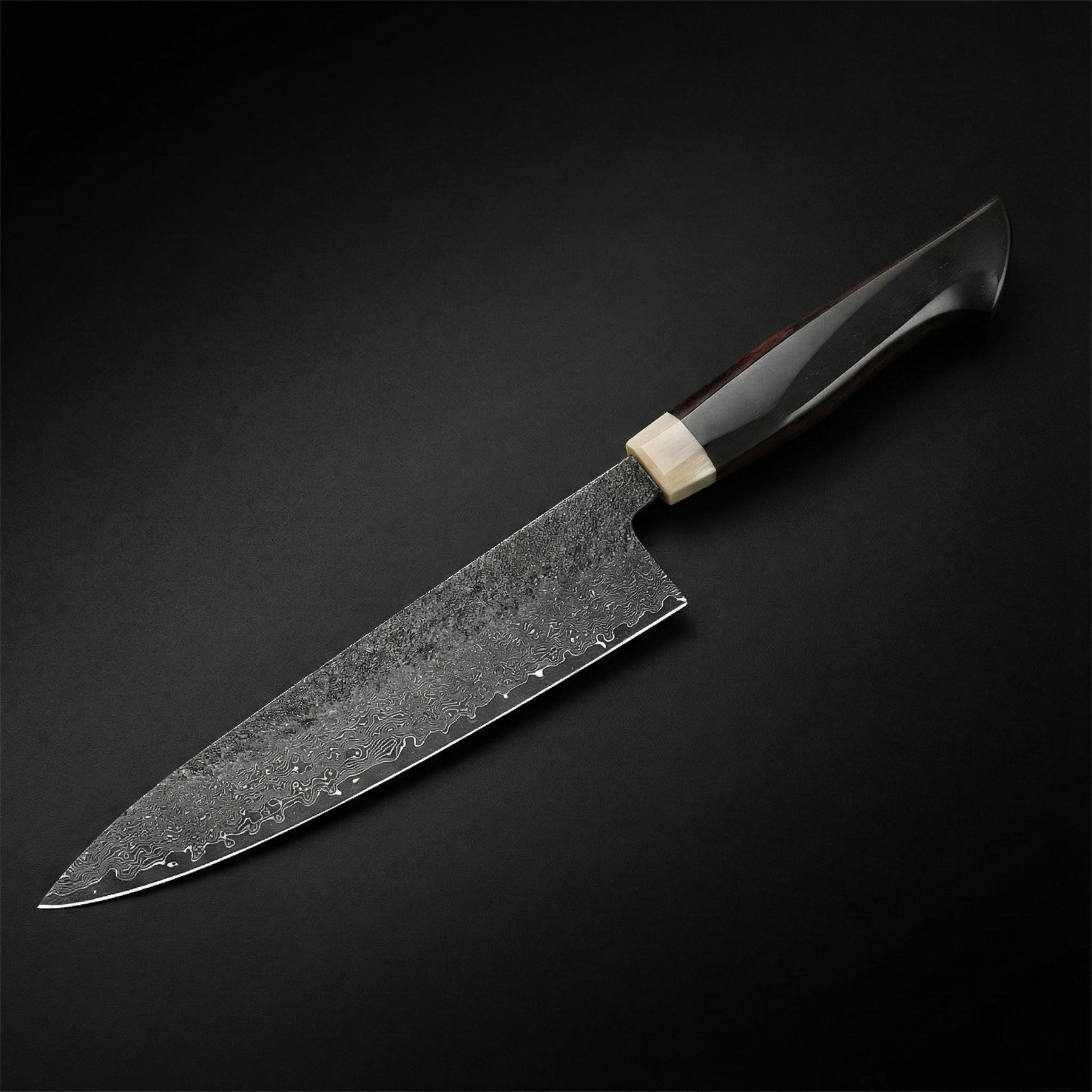 Japansk damaskockkniv – 20 cm precisionsblad
