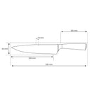 Japansk kockkniv – 20,5 cm precisionsblad