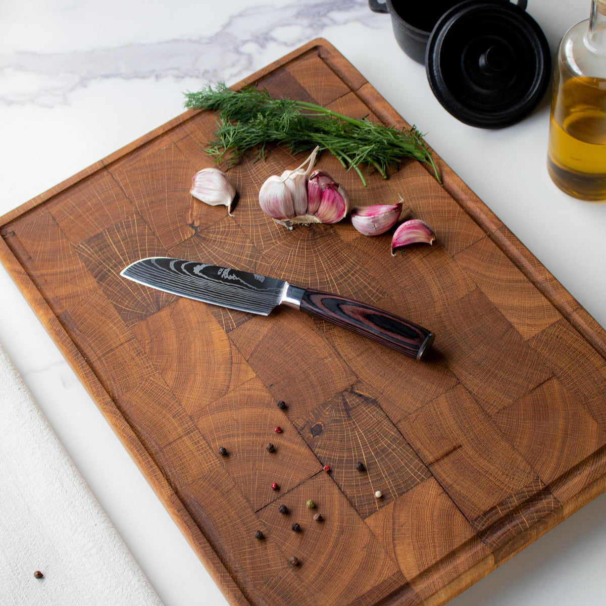 Japansk santokukniv – 13 cm kompakt blad