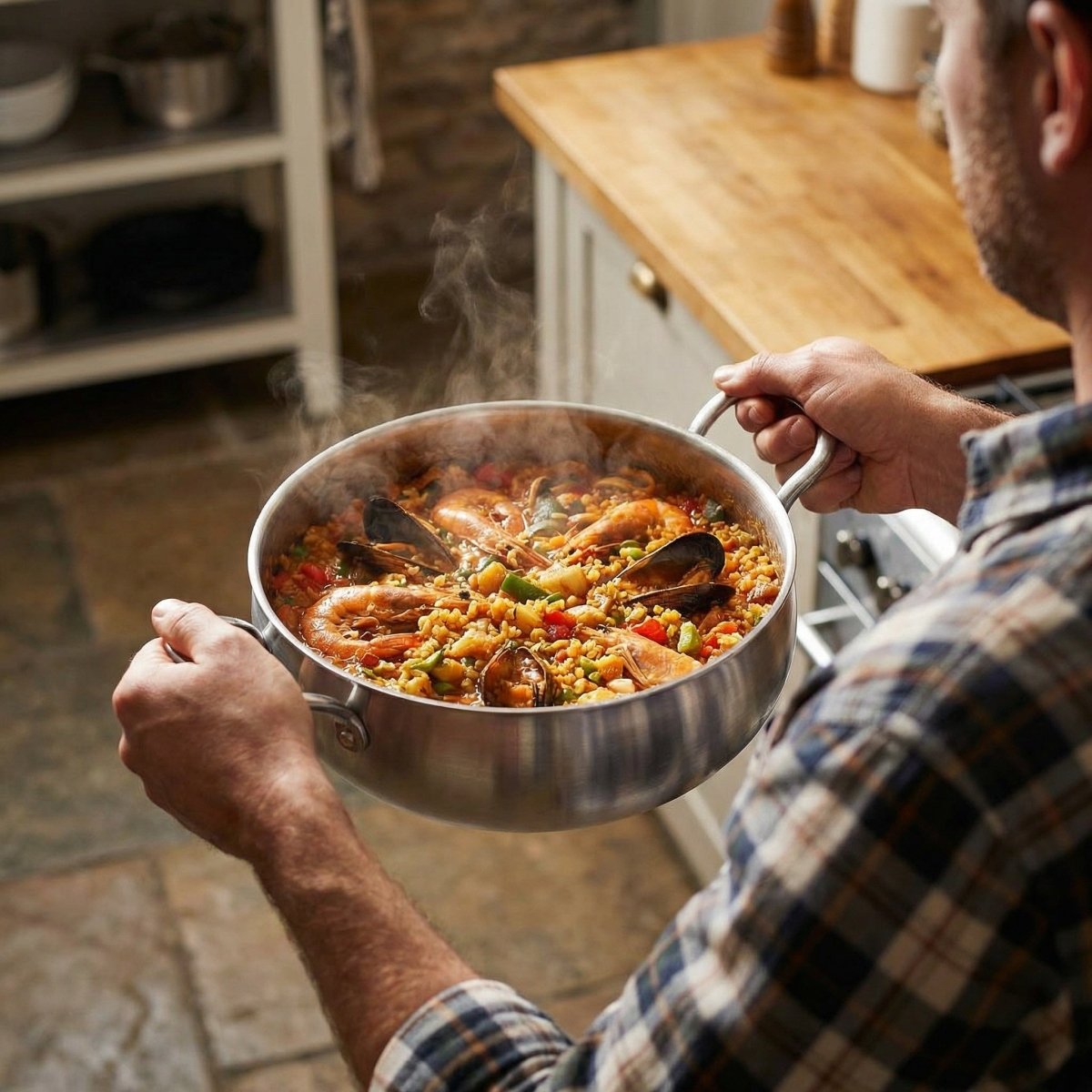 Hamrad djup gryta i titan