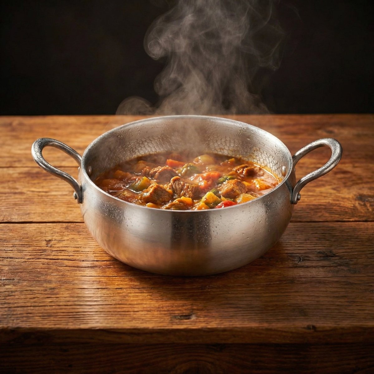 Hamrad djup gryta i titan