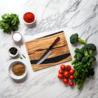 Japansk hamrad kockkniv – 20 cm balanserad profil